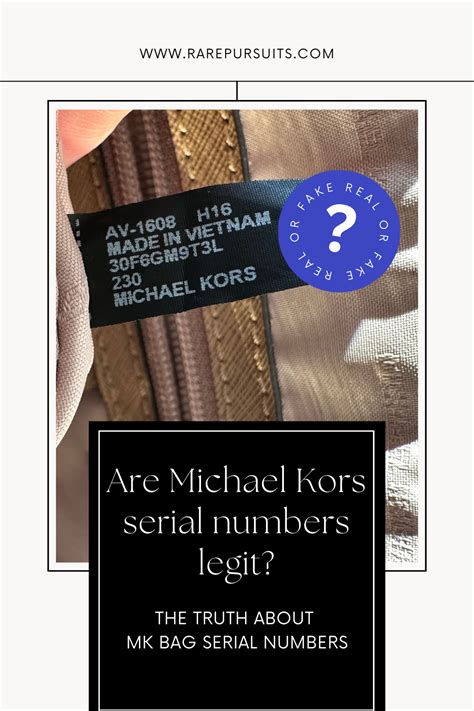 michael kors made where|Michael Kors authentication serial number.